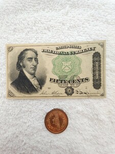 ★希少★　アメリカ　１８６３年　旧紙幣　外国紙幣　アメリカ紙幣　world paper money