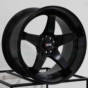 ★☆18インチ XXR 555 フラットブラック 4本 PCD100/114.3 5穴 8.5j+25 スタンス USDM JDM☆★