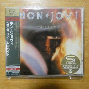 4988005537348;【未開封/SHM-CD】ボン・ジョヴィ / 7800°ファーレンハイト