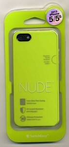 新品★iPhone5/5sカバー ハード 緑 ポリカ製　NUDE SwitchEasy