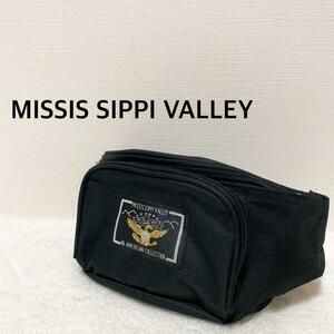 美品MISSISSIPPI VALLEYミシシッピバレーボディーバッグブラック