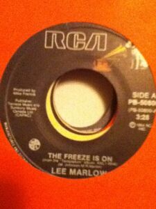 Lee Marlow, The Freeze Is On ~ NM 1984 RCA 45 +sleeve ~ import 海外 即決