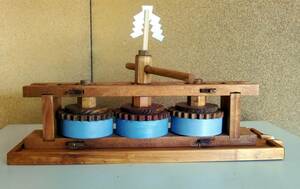 ◆木製　砂糖黍汁機模型　和三盆 阿波　讃岐 インテリア　看板◆