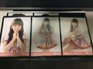 AKB48 2016 February 2月 月別 生写真 岡田奈々 3種コンプ