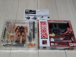 即決 美品 ROBOT魂 機動戦士ガンダム SIDE MS MS-06S シャア専用ザク2 ver.A.N.I.M.E. おまけ台座魂ステージ付 ロボット魂 フィギュア