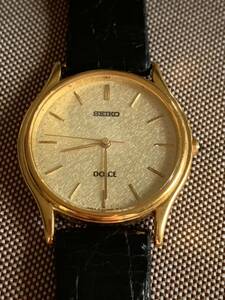 電池新品　セイコー SEIKO 腕時計 ドルチェ　メンズ　クォーツ 稼働品 8j41-6160