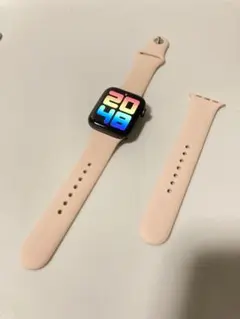 Apple Watch SE GPSモデル44mm スペースグレー　ピンクバンド