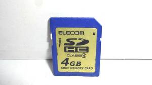 ★動作確認済み★ELECOM SDHCカード 4GB Class4 保証