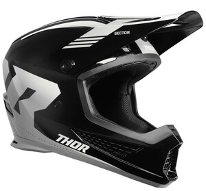 Mサイズ ヘルメット THOR 24 SECTOR2 CRAVE ブラック/ホワイト 日本専用設計［SG規格］［MFJ公認］オフロード 正規輸入品 WESTWOODMX