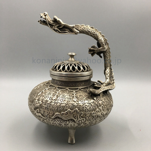 新入荷 ！香炉 竜 銅器 銅製品 鎮宅辟邪 開運風水 招財 置物 工芸品 装飾品