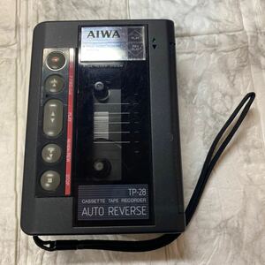 アイワ AIWA TP-28 カセットテープレコーダー - ポータブルプレーヤー　年代物　AIWA カセットレコーダー