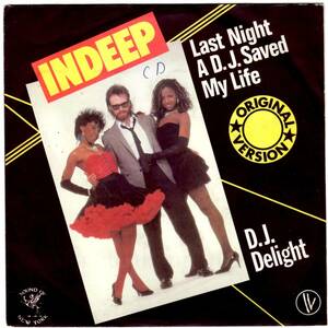 DISCO FUNK.BOOGIE.SOUL.ELECTRO.45 / Indeep / Last Night A D.J. Saved My Life / 7インチ 