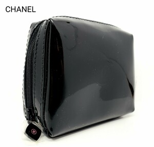 シャネル　CHANEL　MAKEUP　エナメルポーチ　バッグ　コスメ　限定品