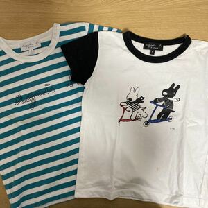 アニエスベーアンファン☆半袖Tシャツ 2枚120/6ans