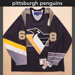 CCM ホッケージャージ NHL ピッツバーグ ペンギンズ 背番号68 Jaromir Jagr ヤロミール・ヤーガー Pittsburgh Penguins 未使用品 カナダ製