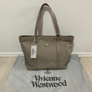 ★新品未使用★VivienneWestwood(ヴィヴィアンウエストウッド)/トートバッグ/ビジネスバッグ/ベージュ/ナイロン製/42040067-02036