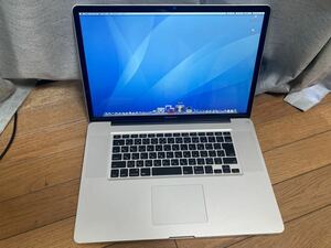 24-0034 ジャンク MacBook Pro (17-inch, Early 2009) CPU Intel Core 2 Duo 2.66GHz メモリ 4GB HDD 320GB A1297 Mac Windows ダブルOS