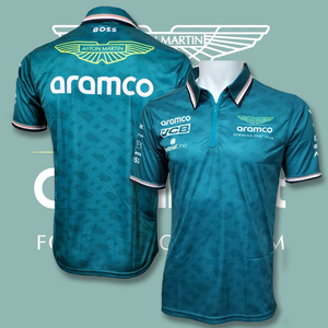 【Lサイズ】アストンマーチン F1チーム 2024 レプリカポロシャツ アロンソ ストロール アパレル