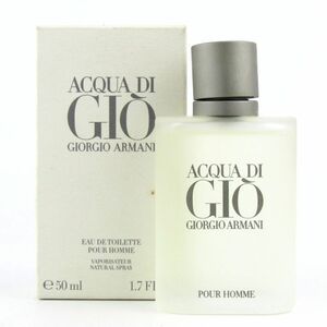 ジョルジオアルマーニ 香水 アクアディジオ プールオム EDT 若干使用 フレグランス CO メンズ 50mlサイズ GIORGIO ARMANI