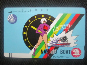 テレカ・競艇・鳴門ボート・NARUTO BOAT