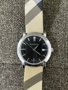【GA】BURBERRY バーバリー BU1772 黒 クオーツ メンズ 腕時計