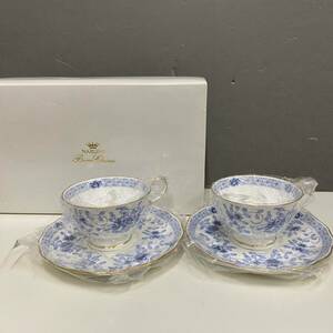 【未使用品】NARUMI ナルミ Bone China ボーンチャイナ カップ ソーサー 2客 ティーカップ 花柄 洋食器/1088