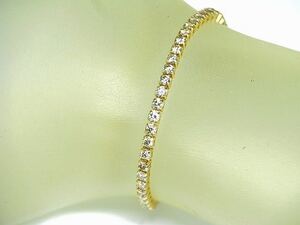 【宝石屋本舗】計3.00ct　ハート＆キューピット　良質天然ダイヤモンド　K18　テニスブレスレット（宝石鑑別書付）