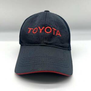 TOYOTA トヨタ 刺繍 キャップ 帽子 メッシュ 野球帽 車 ベースボール型 非売品 グッズ car CAP ハット 紺 フリーサイズ F メンズ