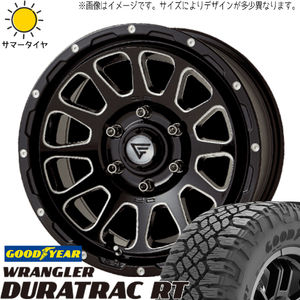 FJクルーザー プラド Hilux 265/70R17 GY ラングラー R/T デルタフォース 17インチ 8.0J +20 6H139.7P サマータイヤ ホイール 4本SET