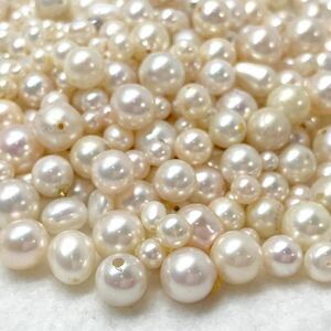「本真珠パールアクセサリーパーツおまとめ」m 約 500ct淡水 あこや 南洋 ポテト ケシ baby pearl necklace jewelry parts 3.5-7.5mm