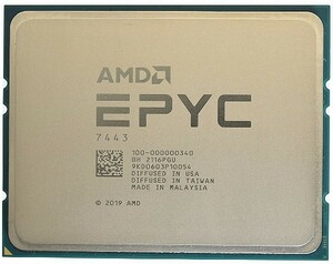 AMD EPYC 7443 24C 2.85GHz 4GHz 128MB Socket SP3 2P 200W