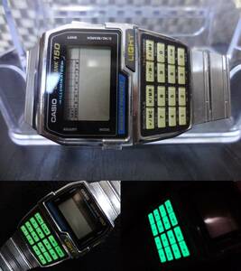 ◇◆CASIO DATA BANK 150 MEMORY PROTECT カシオ データバンク 腕時計 DBC-1500 1477 ジャンク ◆蓄光