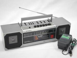 SONY ZX-3 (S) DIGITABLE３ FM/AMステレオカセット ソニー 昭和レトロ ラジカセ シルバー 動作品