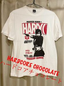 HARDCORE CHOCOLATE ハードコアチョコレート Tシャツ 仮面ライダー 本郷猛 石森プロ Lサイズ 廃盤 完売