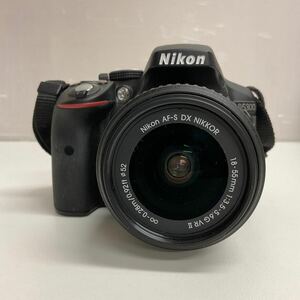 【名古屋発】営MK513-80Y Nikon ニコン D5300 レンズキット デジタル一眼レフカメラ 18-55mm 1:3.5-5.6GⅡ 55-200mm 1:4-5.6ED 充電器なし