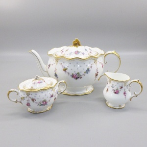 1円〜 Royal Crown Derby ロイヤルクラウンダービー ロイヤルアントワネット ポット/シュガー/クリーマー 計3点 食器 155-2638570【O商品】