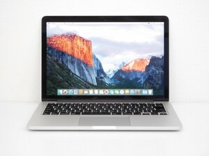 MacBook Pro　A1502■Core i5　8GB(メモリ)　256GB(SSD)　13.3型■MacOS 10.11.6■アップル　Apple■