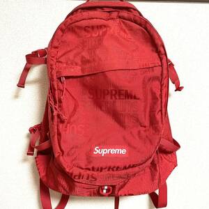 Supreme Backpack Red 25L 19ss 2019年 赤 レッド バックパック リュック ポーチ ボックスロゴ CORDURA コーデュラ