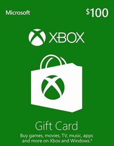 北米版 XBOX 360 ONE GIFT ギフト マイクロソフトポイント $100ドル コード 送信 即決 