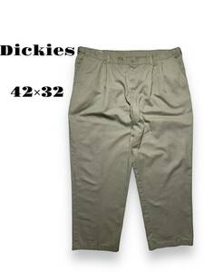 00s 42×32 古着　ワークパンツ　チノパン　Dickies 2XL相当