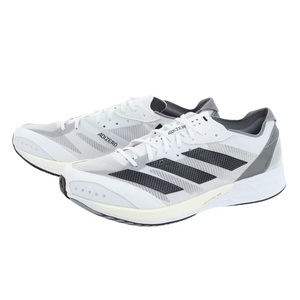 アディダス 29.5cm アディゼロ ジャパン 7 ワイド 税込定価15400円 ホワイト ブラック adidas ADIZERO JAPAN 7 WIDE ランニングシューズ ②