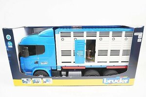 Bruder ブルーダー 1/16 SCANIA スカニア 牛運搬トラック&牛セット 03549