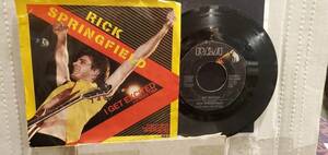 RICK SPRINGFIELD 7" 45 RPM "I Get Excited" & "Kristina" w/PS VG Condition. 海外 即決