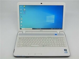 カメラ内蔵/15.6型/HDMI/無線WIFI/テンキー/ノートPC/Win10/SSD128G/4GB/Pentium　B960/FMV　AH42/G office搭載　新品無線マウス