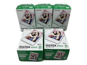 富士フイルム チェキ instax mini フィルム 20シート 5箱セット 未使用 未開封 W8797633