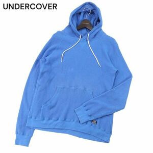 UNDERCOVER アンダーカバー B4808 ガゼット付き★ サーマル ワッフル スウェット パーカー Sz.3　メンズ UNDERCOVERISM　I4T00633_2#F