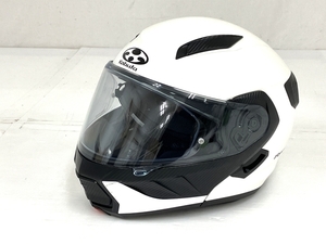 【動作保証】Kabuto Ryuki ヘルメット パールホワイト Mサイズ(57-58cm) カブト ジャンク O8765763