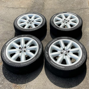 BMWミニ MINI 純正 １７インチ アルミホイール 4本 7J X 17 PCD100 4穴 215/45Ｒ17 R56