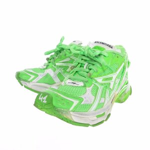 バレンシアガ BALENCIAGA Runner ランナー ローカットスニーカー ヴィンテージ加工 靴 41 緑 グリーン 677403 メンズ