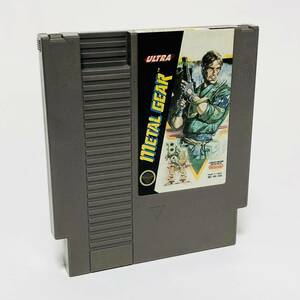 【送料無料】 北米版 ファミコン NES メタルギア Metal Gear ソフトのみ 痛みあり Ultra Games Konami コナミ レトロゲーム